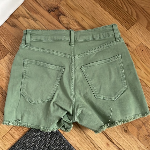 LC Green Cutoff Shorts - Picture 2 of 3
